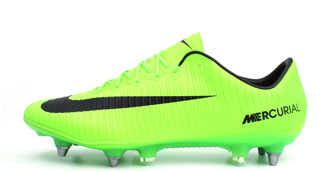 Nike Mercurial Vapor 11 SG Pro Electric Green Black Flash Lime 831941 Retro Soccer Cleats